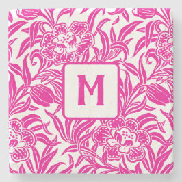 Art Nouveau Vintage Botanical Floral Pattern  ストーンコースター