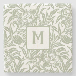 Art Nouveau Vintage Botanical Floral Pattern  ストーンコースター