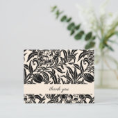 Art Nouveau Vintage Botanical Floral Pattern  ポストカード (スタンド正面)