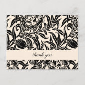 Art Nouveau Vintage Botanical Floral Pattern  ポストカード (正面)