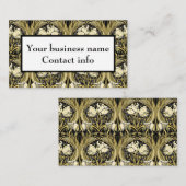 Art Nouveau Vintage Customizable 名刺 (正面/裏面)