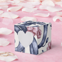 Art Nouveau Vintage Design Blue Pink Favor Box フェイバーボックス