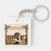 Art Nouveau Vintage reader キーホルダー (裏面)