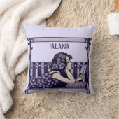 Art Nouveau Vintage reader クッション (ブランケット)