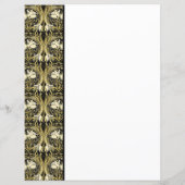 Art Nouveau Vintage Tulips Customizable Stationery (裏面)