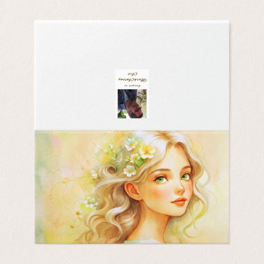 Art Nouveau watercolour portrait (外部フラット)