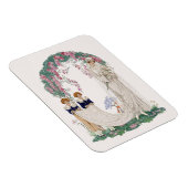 Art Nouveau Wedding Illustration – Vintage Bridal  マグネット (右側)