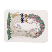 Art Nouveau Wedding Illustration – Vintage Bridal  マグネット (横)