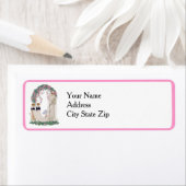 Art Nouveau Wedding Illustration – Vintage Bridal  ラベル (インサイチュ)