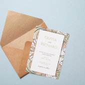 Art Nouveau Wedding Invitation 招待状