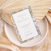 Art Nouveau Wedding Invitation 招待状