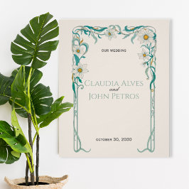 Art Nouveau Wedding Poster ポスター