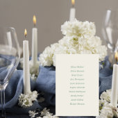 Art Nouveau Wedding Table Number Card テーブルナンバー