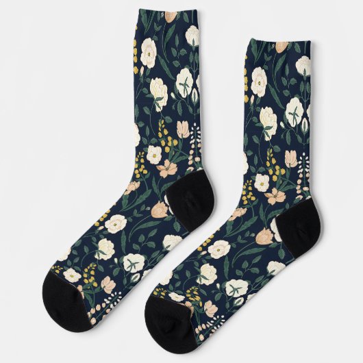 Art Nouveau William-Morris Pattern ソックス (左)