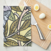 Art nouveau wisteria flower pattern   キッチンタオル (四つ折り)