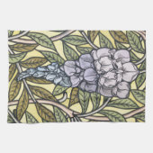Art nouveau wisteria flower pattern   キッチンタオル (横)