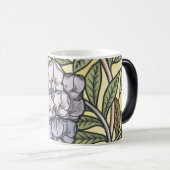 Art nouveau wisteria flower pattern   モーフィングマグカップ (正面右)