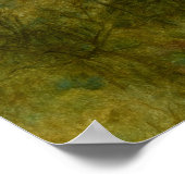 Art Nouveau Woman In Garden Under A June Moon ポスター (角)