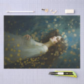 Art Nouveau, Woman with gold accents, Decoupage 薄葉紙 (クラフト)