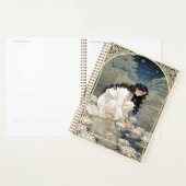 Art Nouveau Woman with Water Lilies プランナー手帳 (ディスプレー)