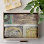 Art nouveau women advertisement vintage 薄葉紙 (ギフト)