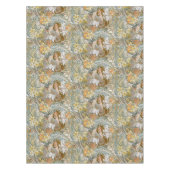 Art Nouveau Women & Floral Pattern by Mucha テーブルクロス (正面)