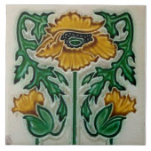 Art Noveau ceramic tile タイル (正面)