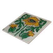 Art Noveau ceramic tile タイル (側面)
