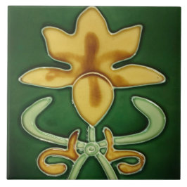 Art Noveau Ceramic wall Fireplace tile タイル