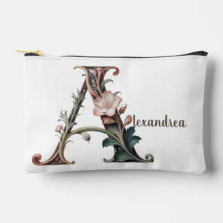 Art Nuevo Watercolor Letter A Accessories Bag アクセサリーポーチ