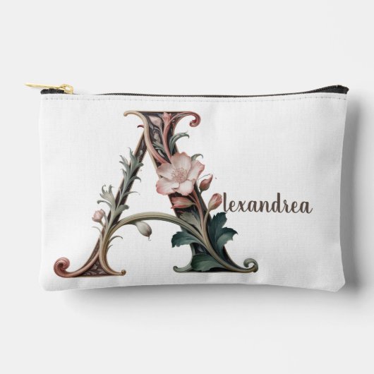 Art Nuevo Watercolor Letter A Accessories Bag アクセサリーポーチ (正面)