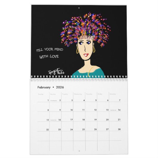 ART OF勇気付けられる – 強力な可能性 カレンダー (2月 2026)