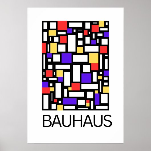 Art of Bauhaus Minimalist Modern Design ポスター (正面)