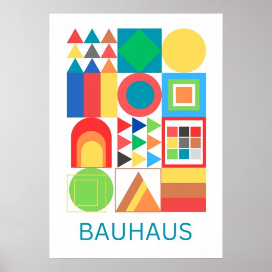 Art of Bauhaus Minimalist Modern Design ポスター (正面)