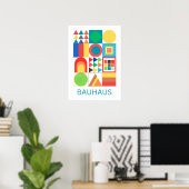 Art of Bauhaus Minimalist Modern Design ポスター (ホームオフィス)