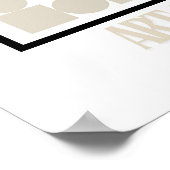 Art of Bauhaus Minimalist Modern Design ポスター (角)