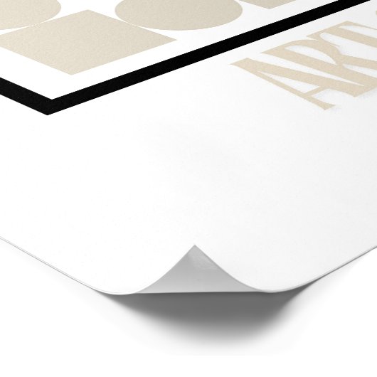 Art of Bauhaus Minimalist Modern Design ポスター (角)