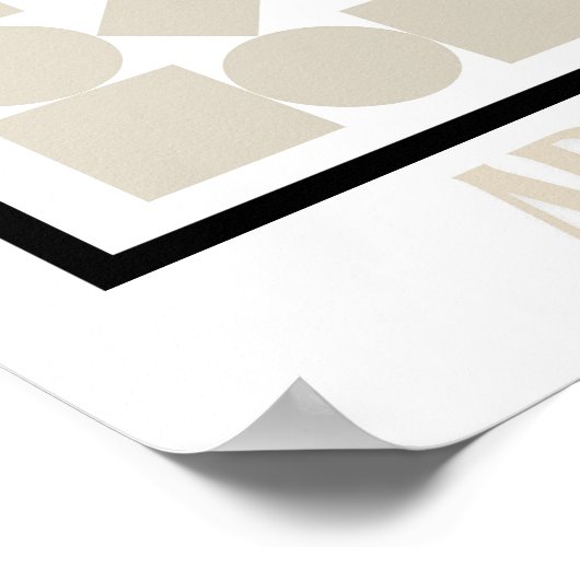 Art of Bauhaus Minimalist Modern Design ポスター (角)