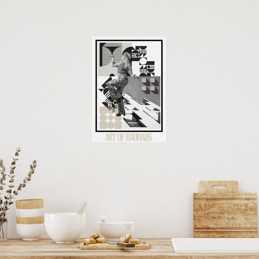 Art of Bauhaus Minimalist Modern Design ポスター (キッチン)