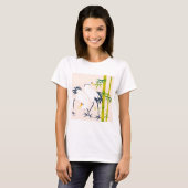 art of beautiful cranes in the bamboo thicket tシャツ (正面フル)