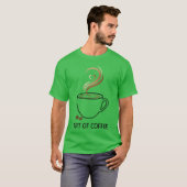 Art of Coffee Elegant Minimalist Coffee Cup Desi f Tシャツ (正面フル)