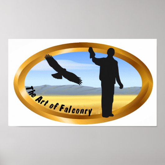 Art of Falconry – オーバル ポスター (正面)