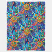 Art of Image Abstraction – シームレスなパターン10 フリースブランケット (正面)