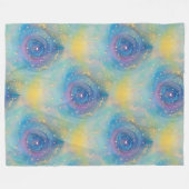 Art of Image Abstraction – シームレスなパターン7 フリースブランケット (正面(横))