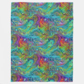 Art of Image Abstraction – シームレスパターン2 フリースブランケット (正面)