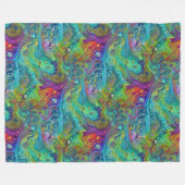 Art of Image Abstraction – シームレスパターン2 フリースブランケット (正面(横))