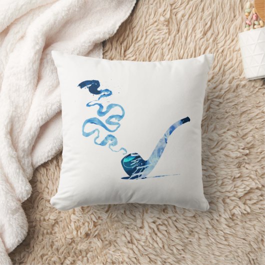 Art of Pipe Smoking (Cool: White) クッション (ブランケット)