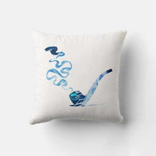 Art of Pipe Smoking (Cool: White) クッション (裏面)