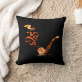 Art of Pipe Smoking (Warm: Black) クッション (ブランケット)