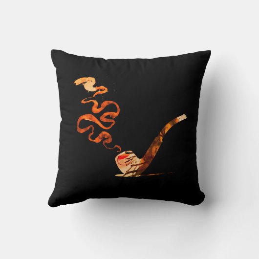 Art of Pipe Smoking (Warm: Black) クッション (裏面)